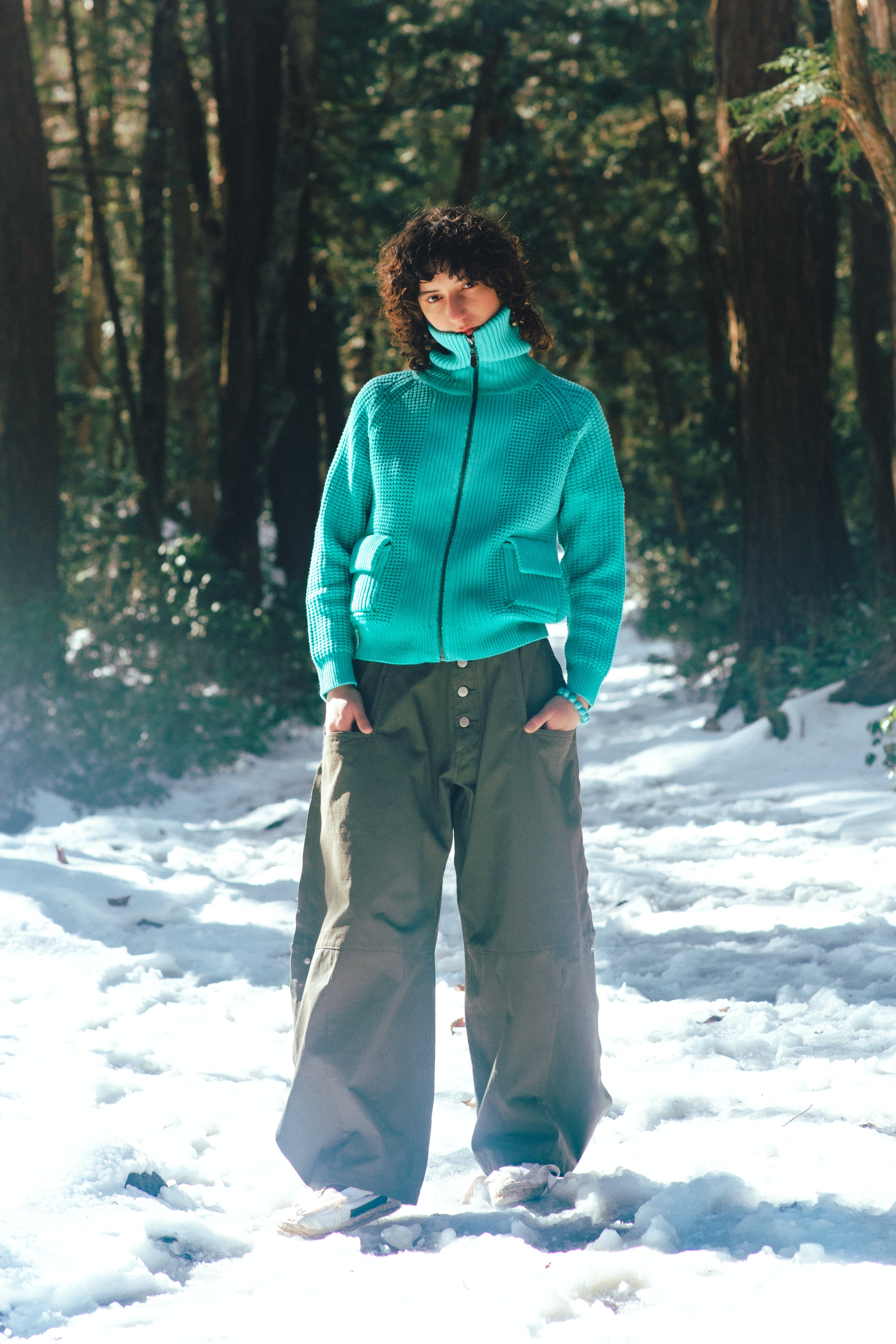 ”kane” overprint balloon pants