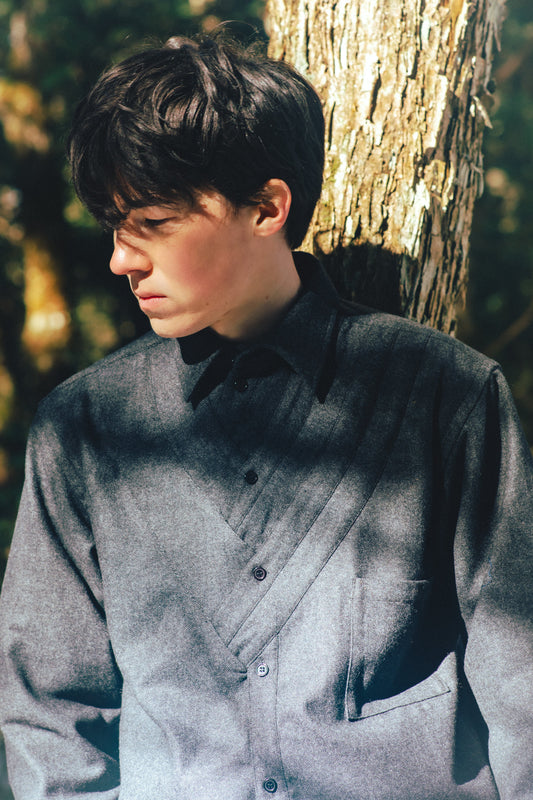LAYERED COLLAR SHIRT