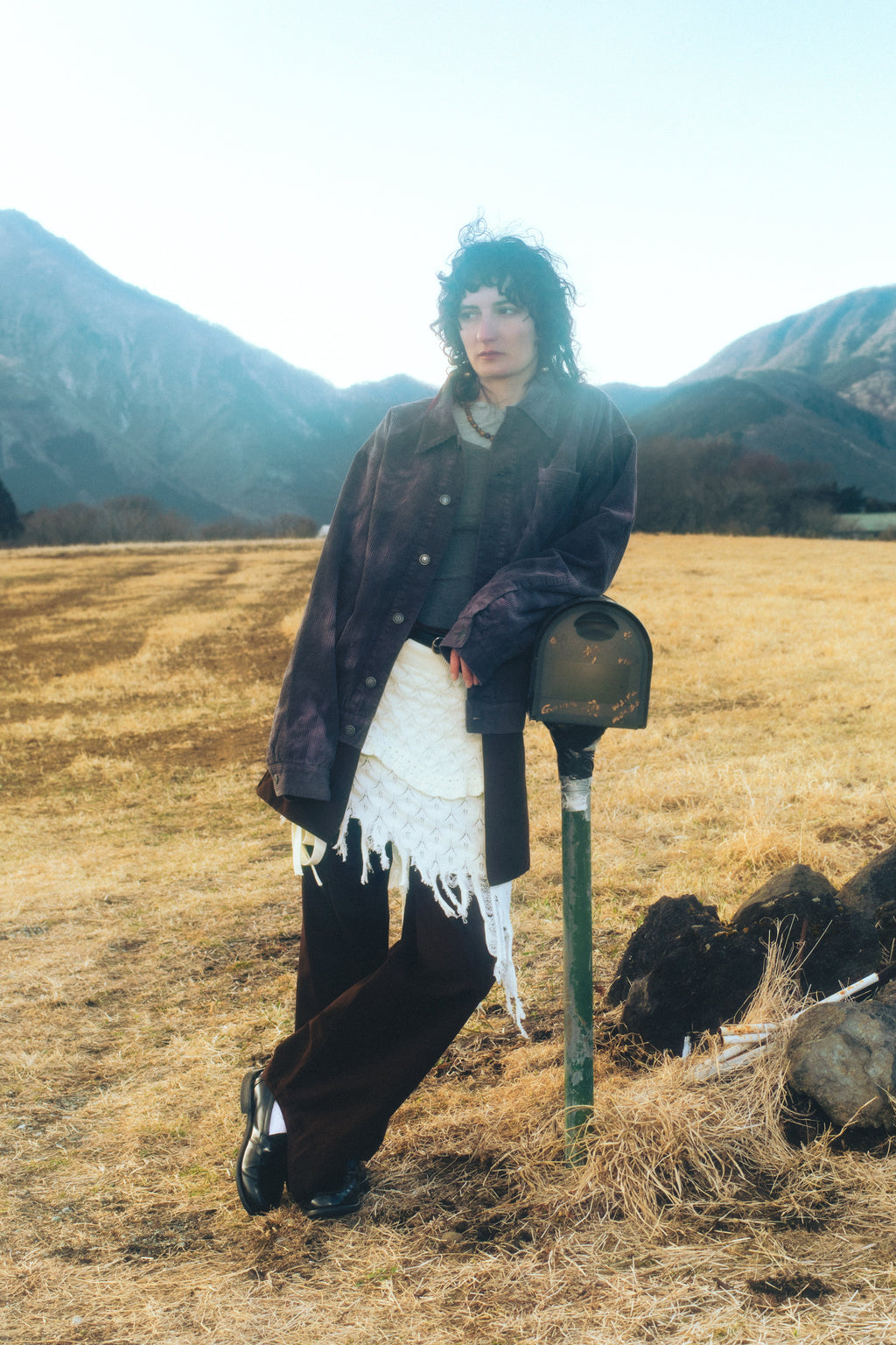 ”yukiyama” knit skirt