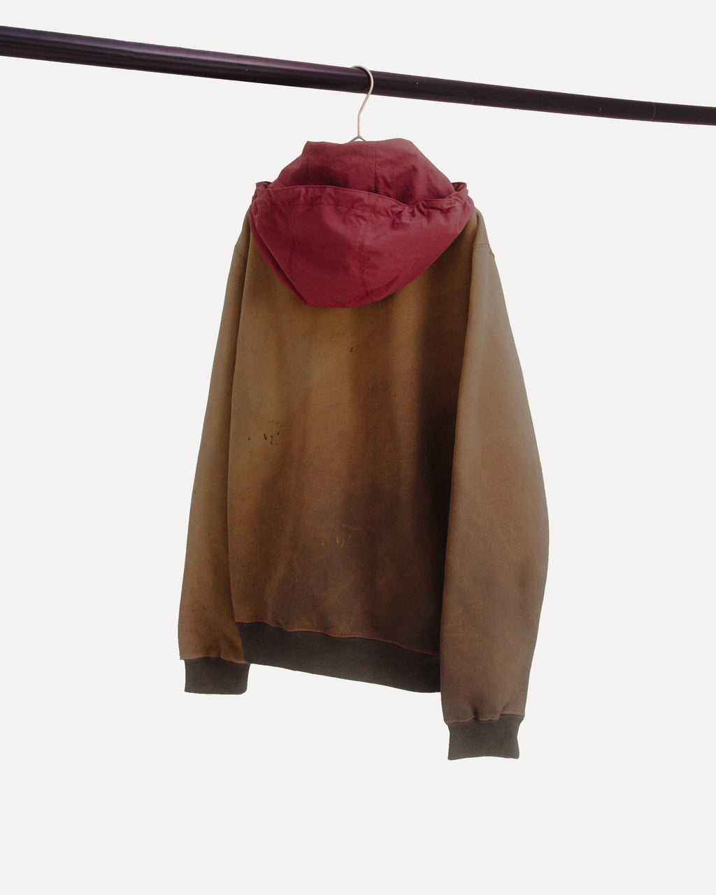 "gradation hooded" polo sweayer