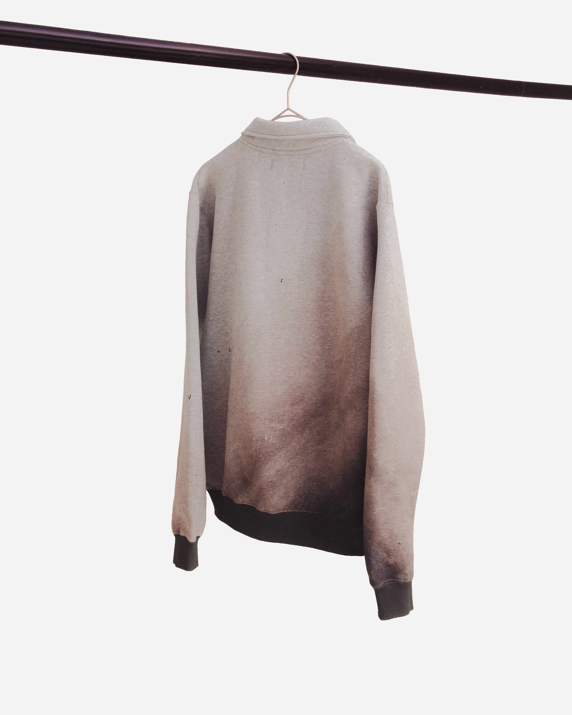 "gradation hooded" polo sweayer