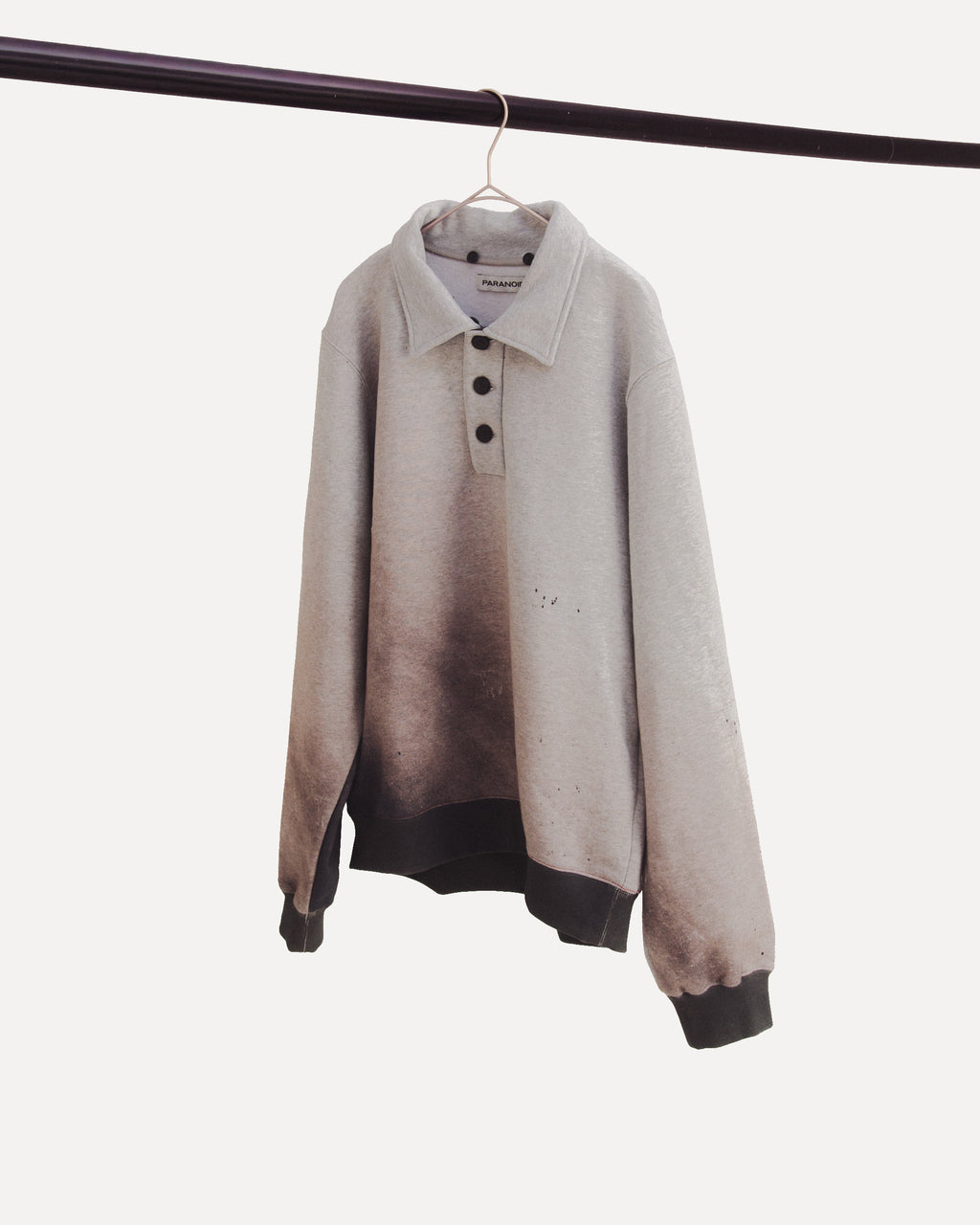 "gradation hooded" polo sweayer