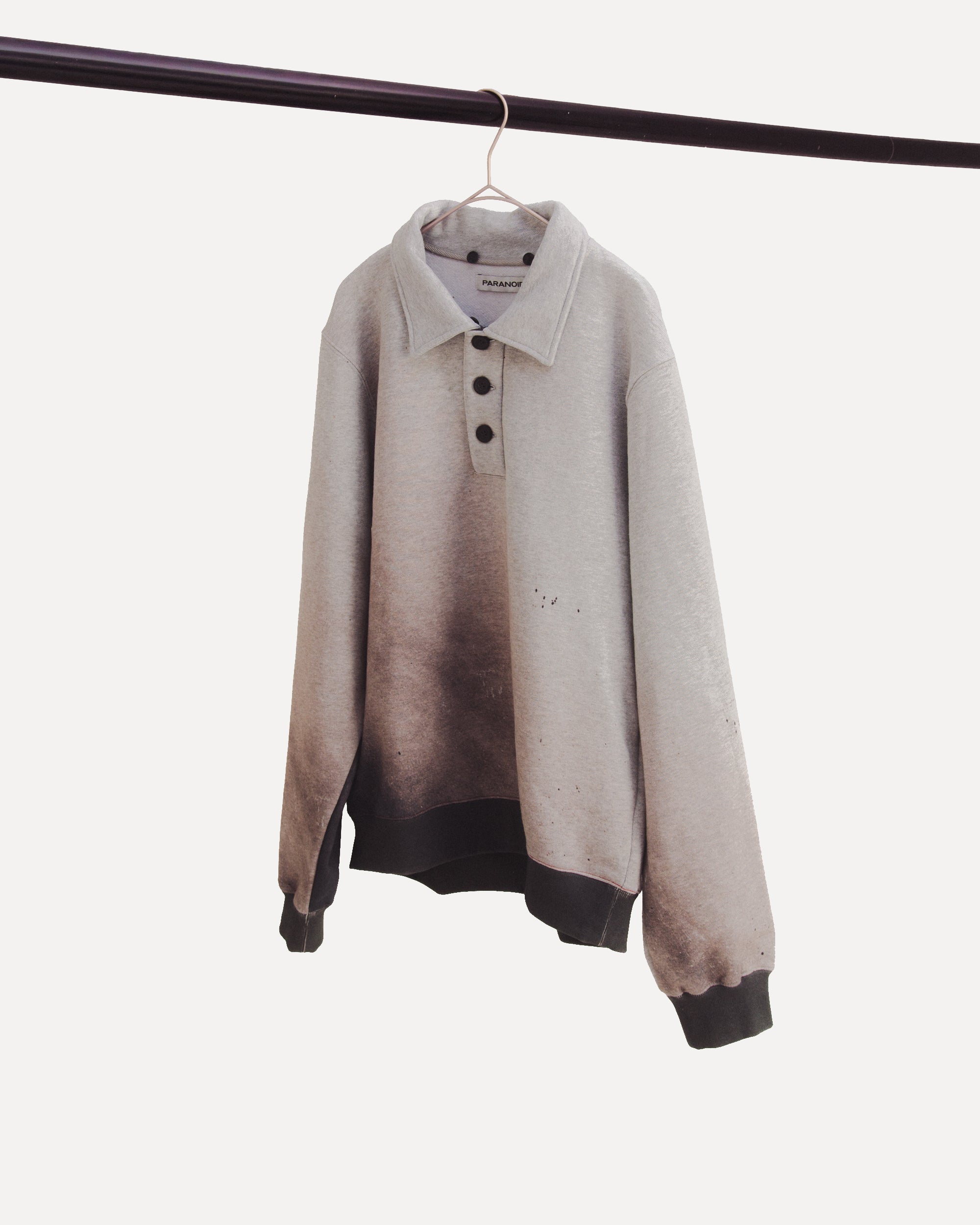 "gradation hooded" polo sweayer