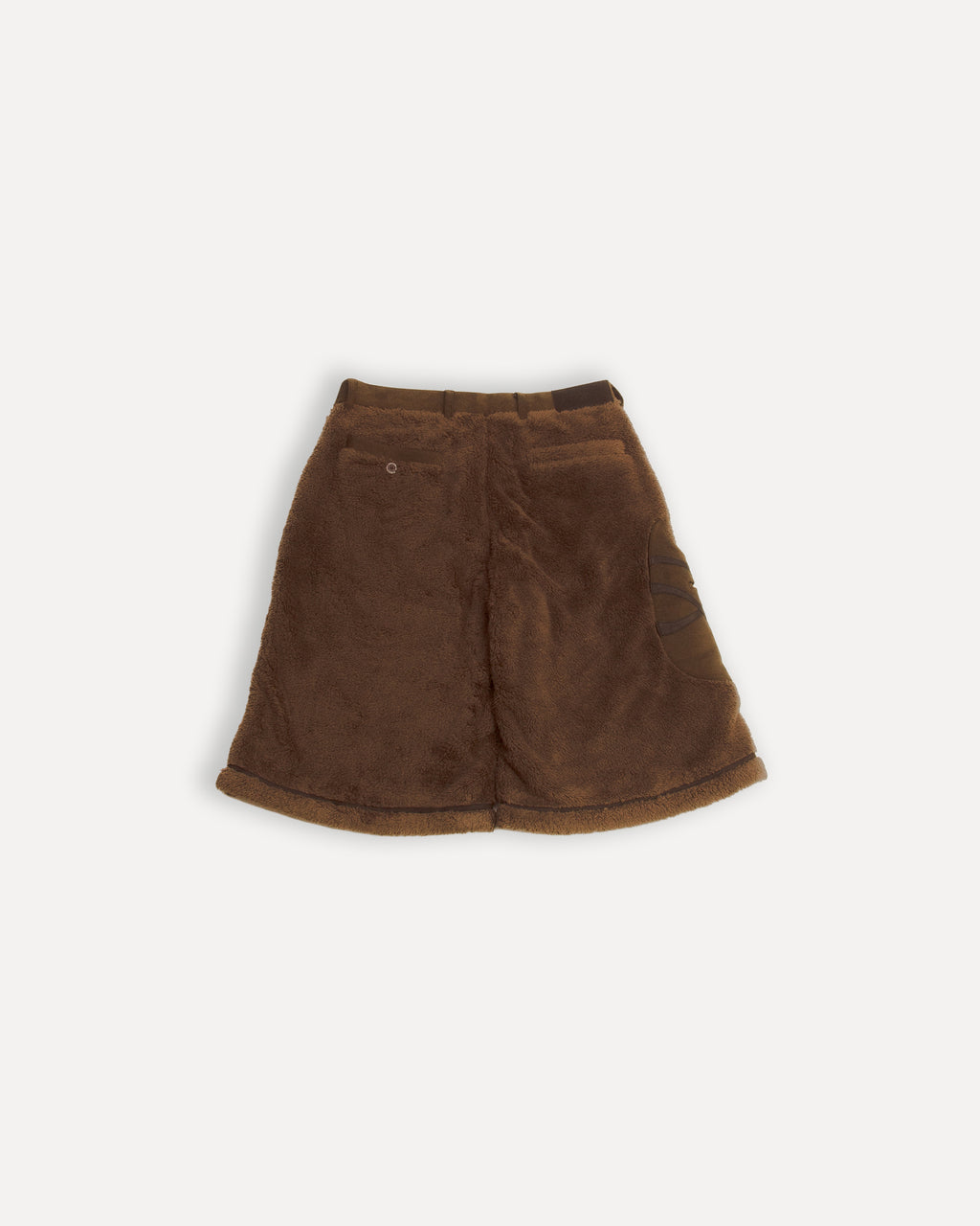 “tomo” boa/suede baggy shorts
