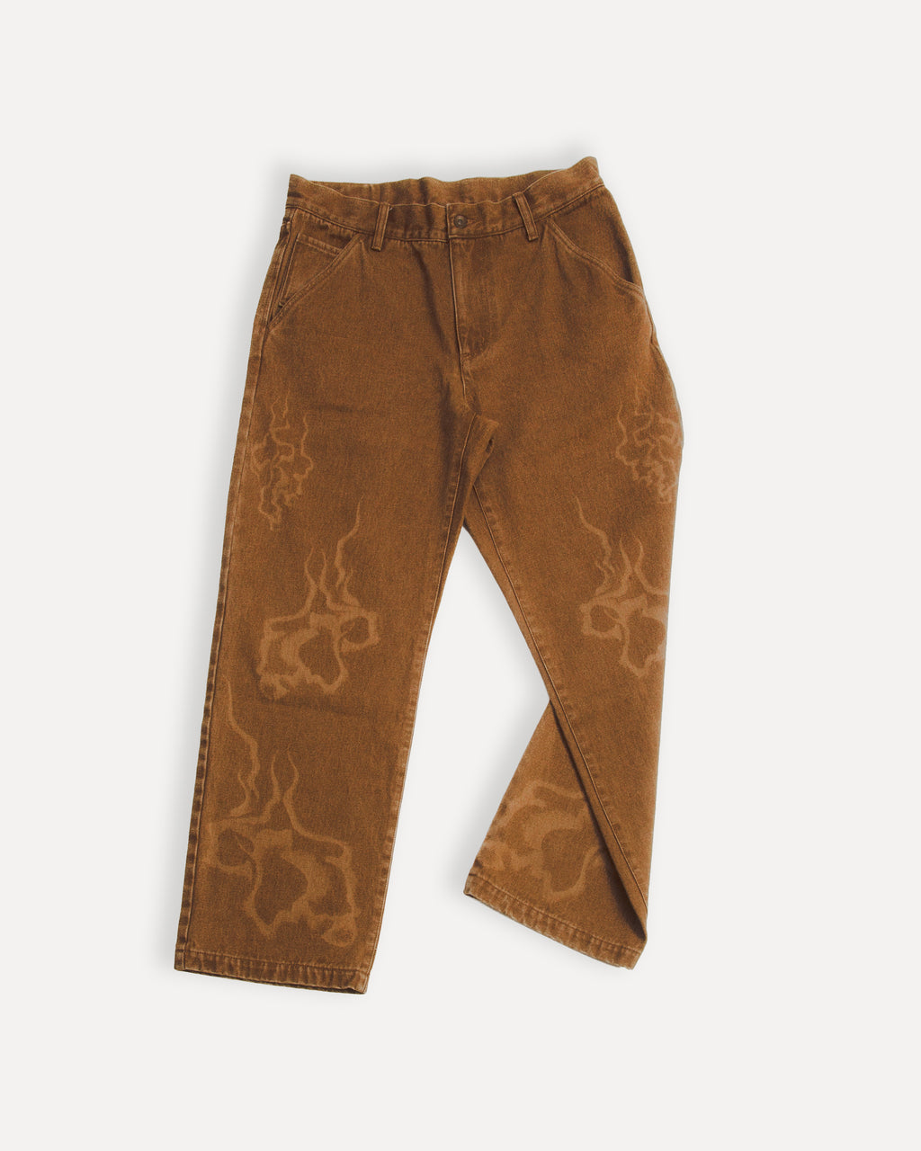 ”laser breach straght” wide denim