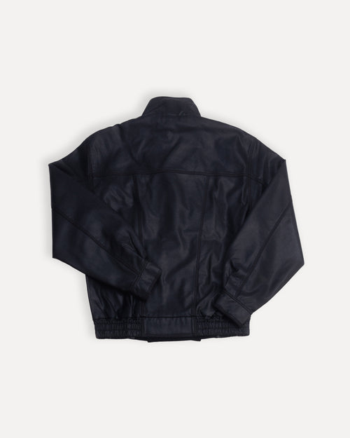 "dougi leather layered" jacket