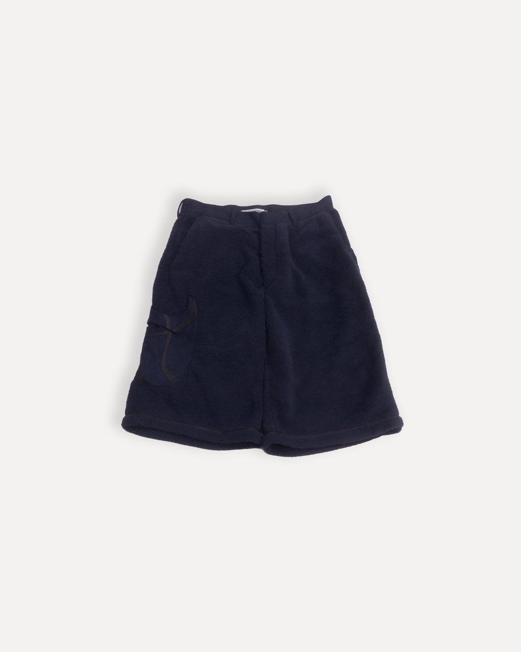 “tomo” boa/suede baggy shorts