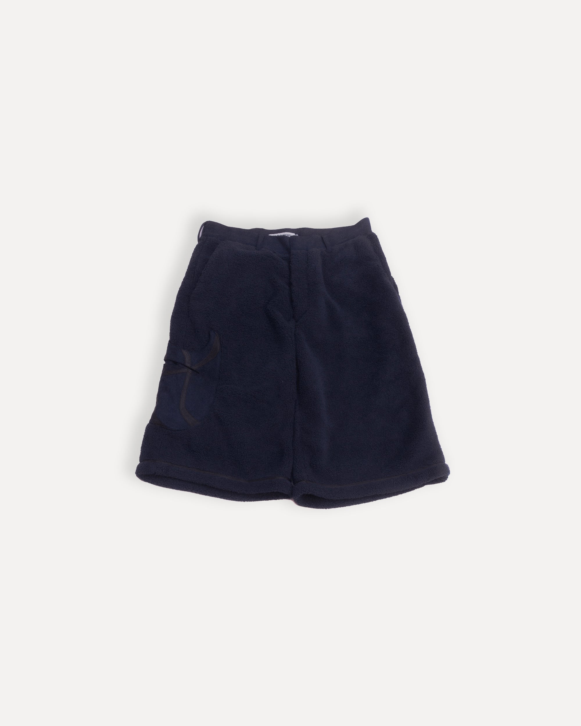 “tomo” boa/suede baggy shorts