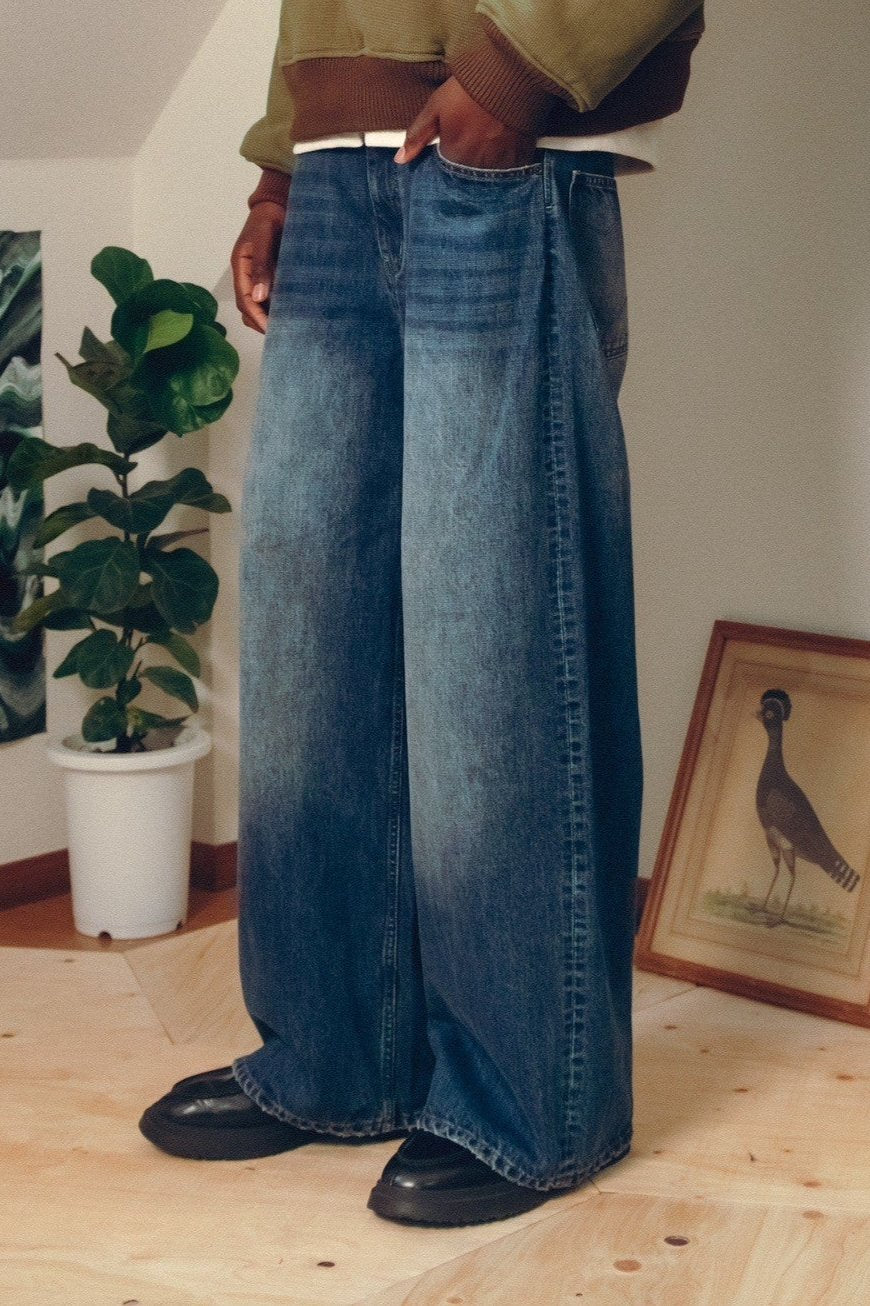 Straight Wide Denim