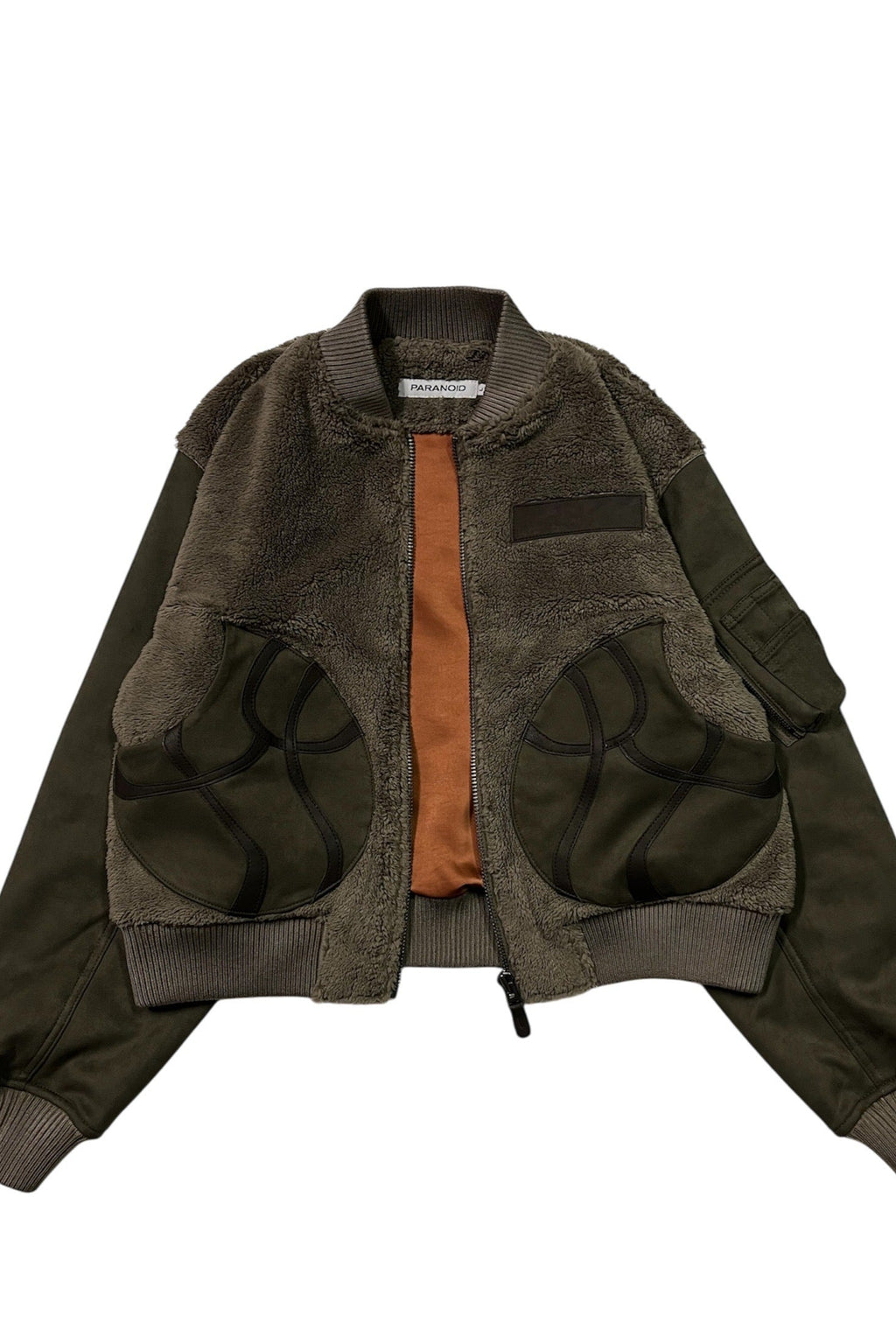 "tomo" boa/suede ma-1 jacket