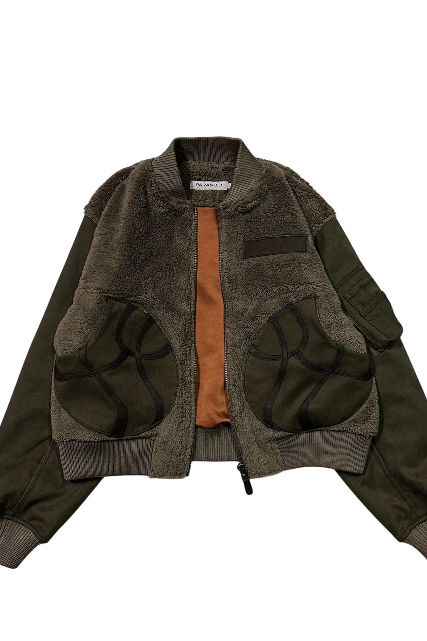"tomo" boa/suede ma-1 jacket