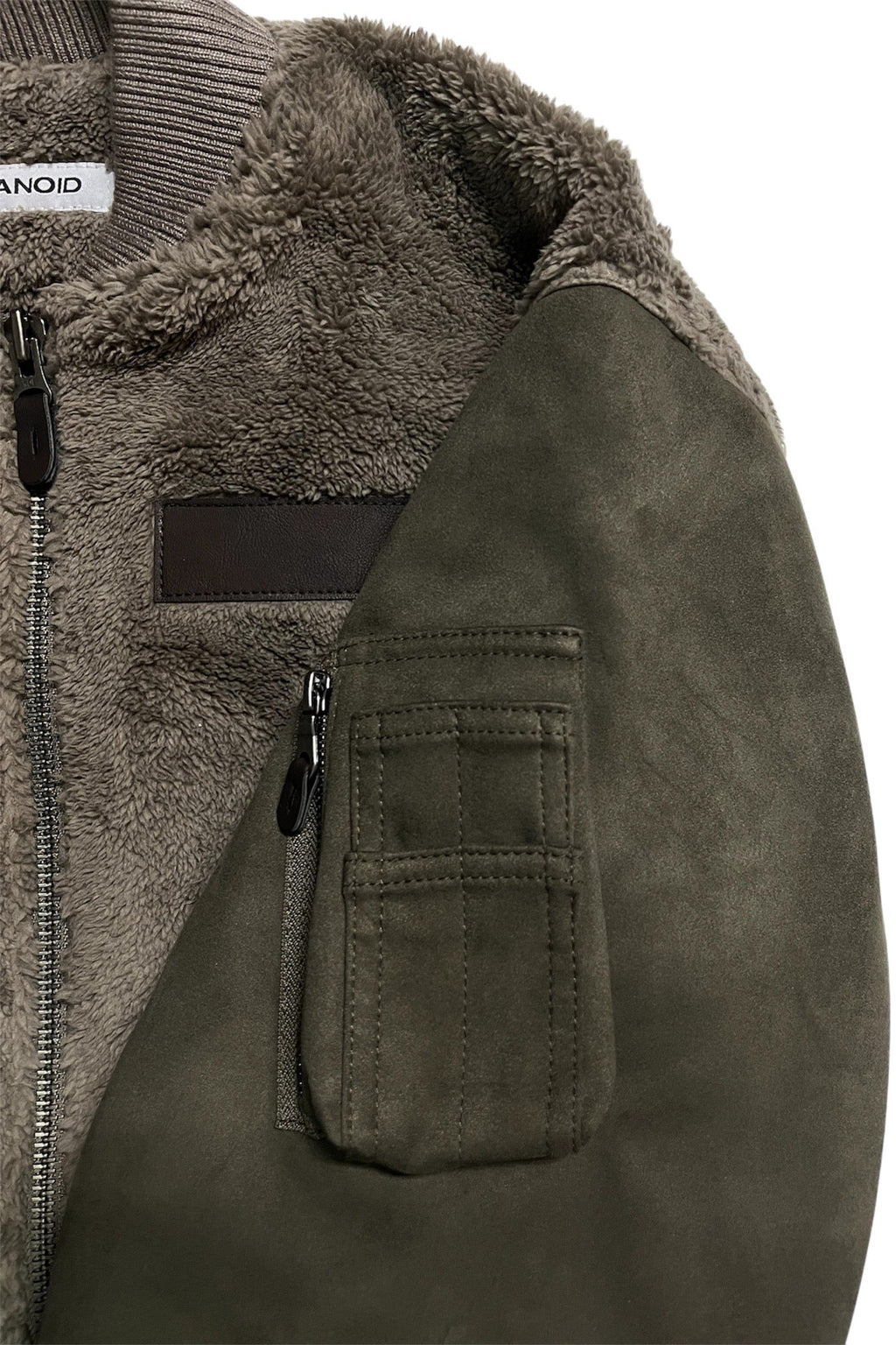 "tomo" boa/suede ma-1 jacket