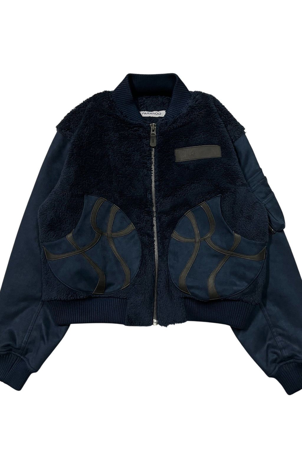 "tomo" boa/suede ma-1 jacket