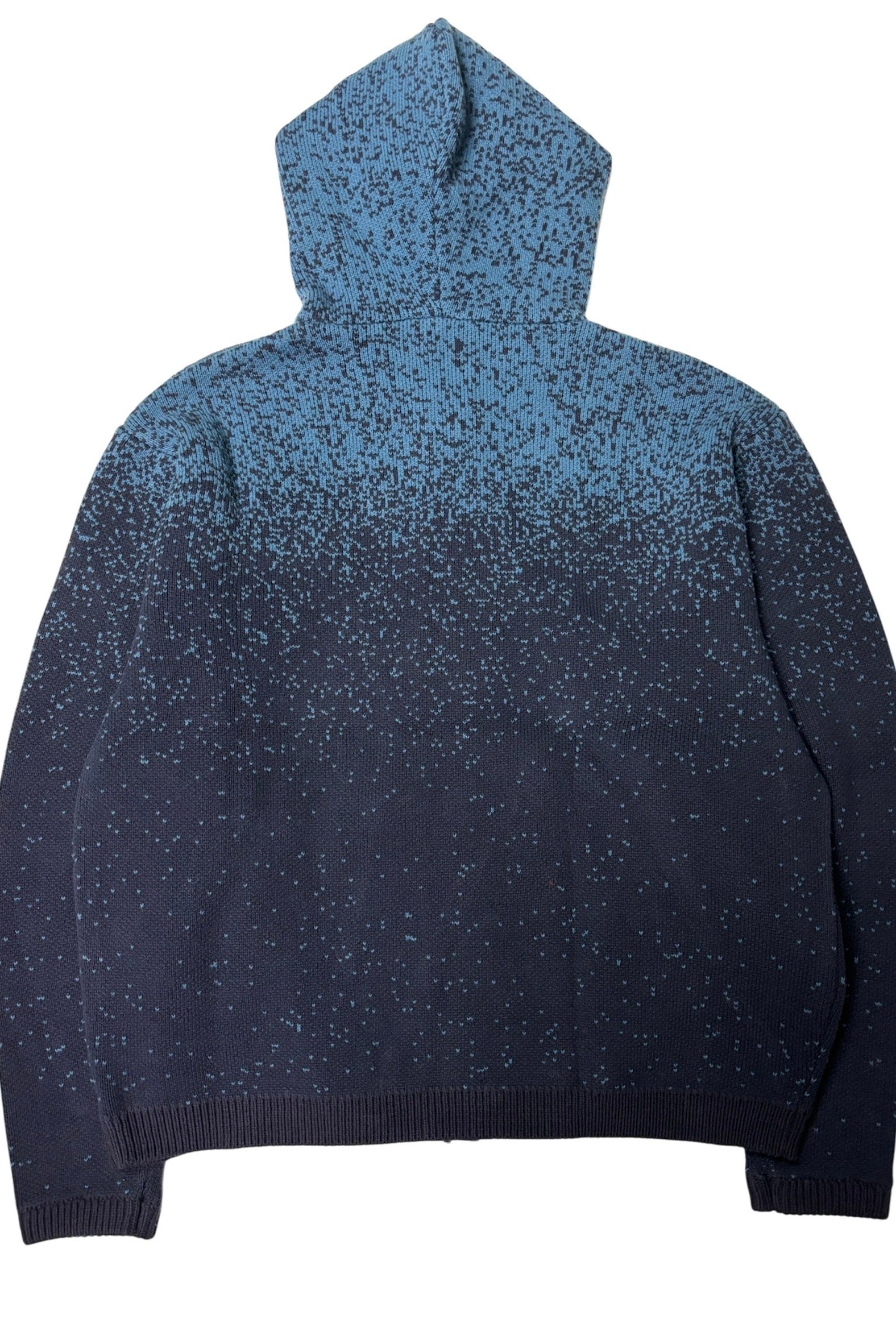 ”yukiyama” zip knit hoodie