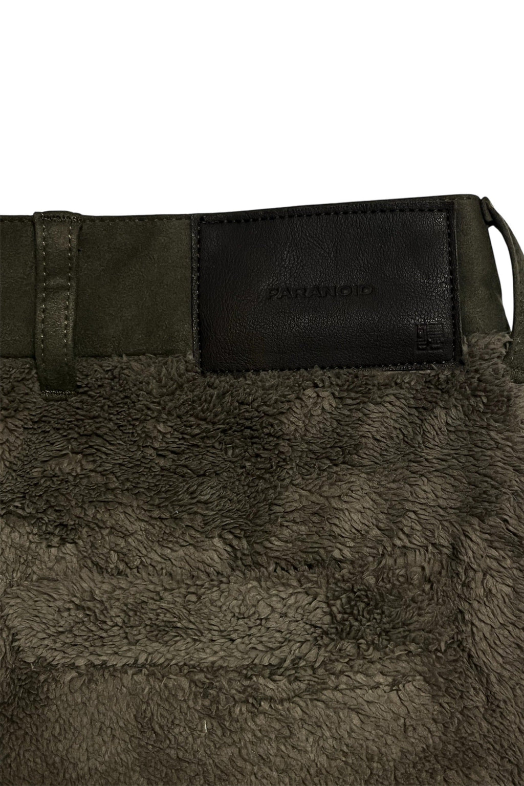 “tomo” boa/suede baggy shorts