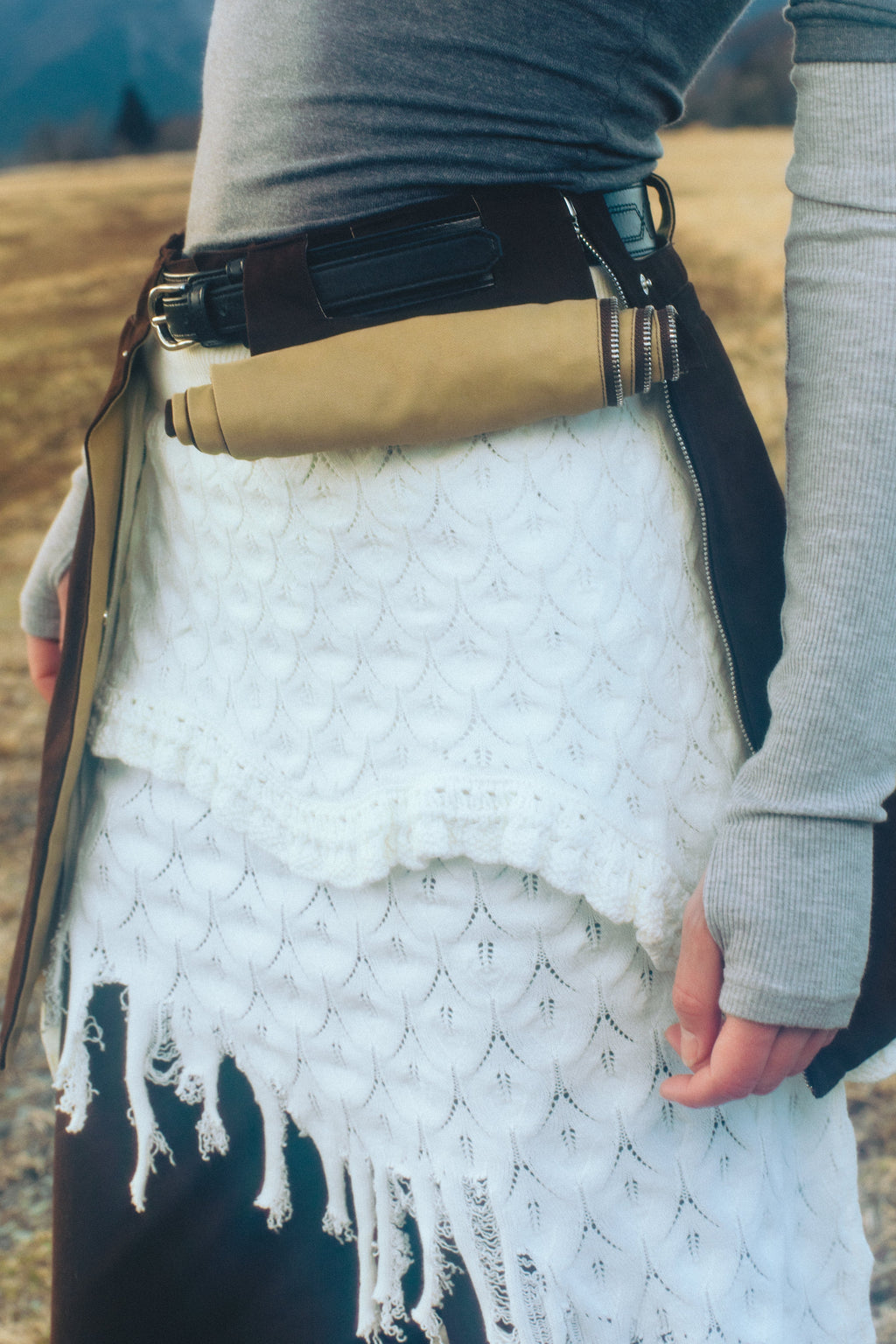 ”yukiyama” knit skirt