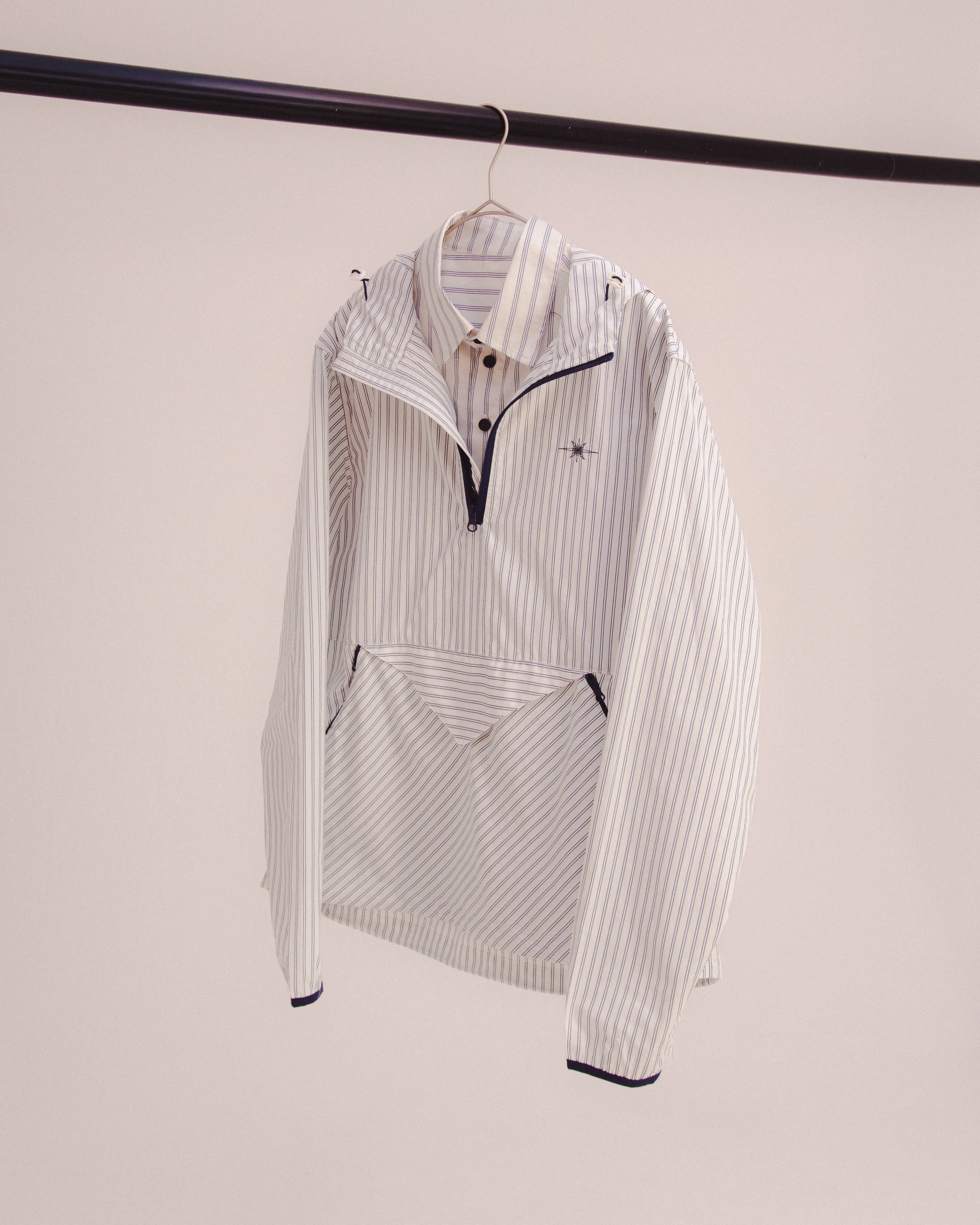 "docking stripe shirt" anorak parka