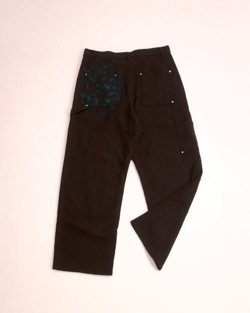 "brown" melange painter pants