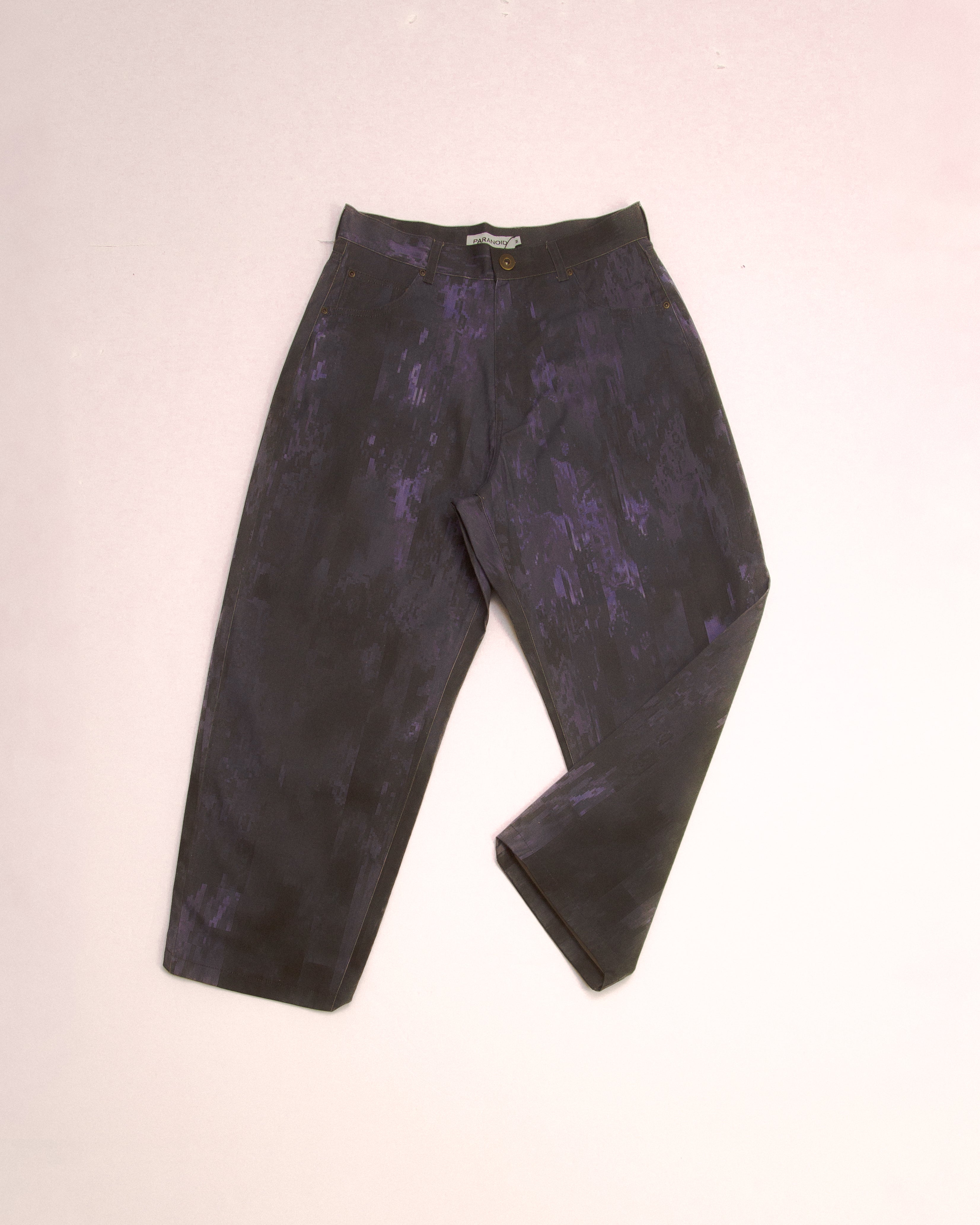 "mosaic stripe camo" balloon pants